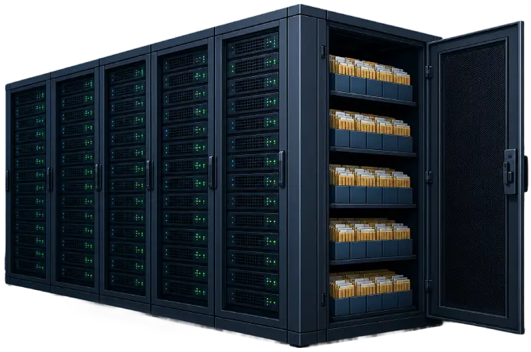 Server rack illustration