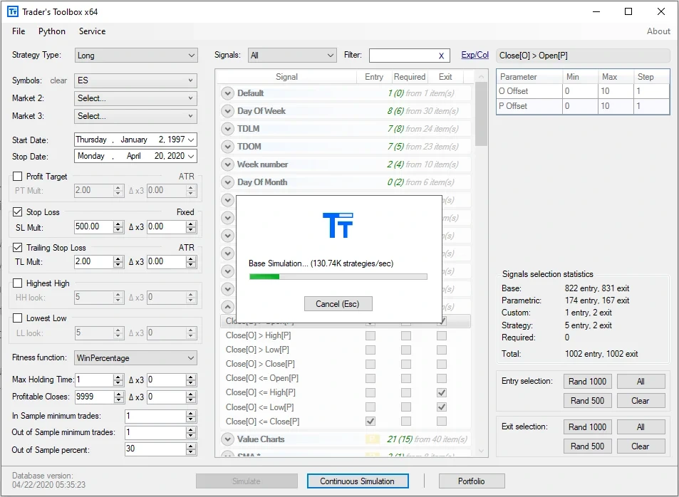 Build Alpha platform screenshot