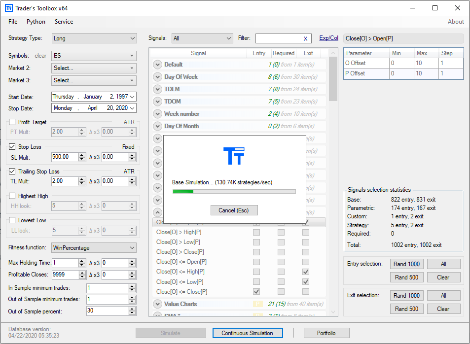 Build Alpha Main Interface